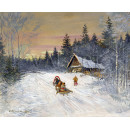 Руско село под снега (1916) – Константин Коровин
